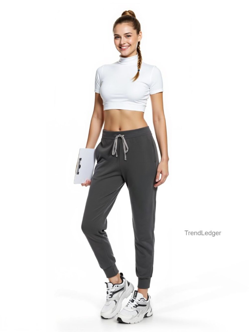 Jogger Scrub Pants for Women, 3-Pocket Yoga Scrub Bottoms Soft Stretch, - Picture 6 of 6
